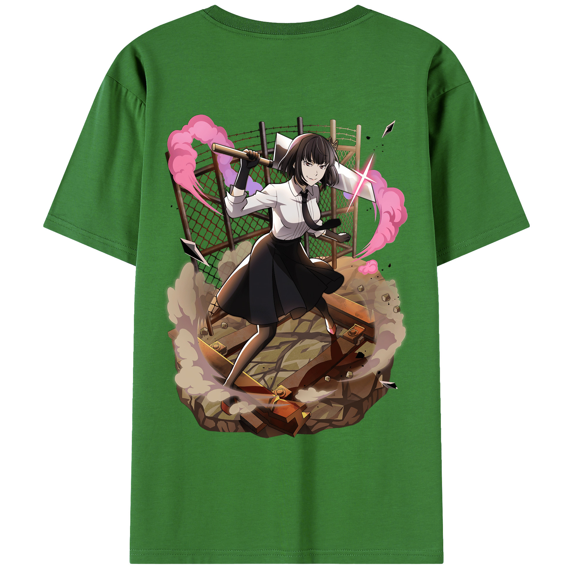 （画像用） 文豪ストレイドッグス Bungo Stray Dogs レディース半袖Tシャツ(バックプリント)